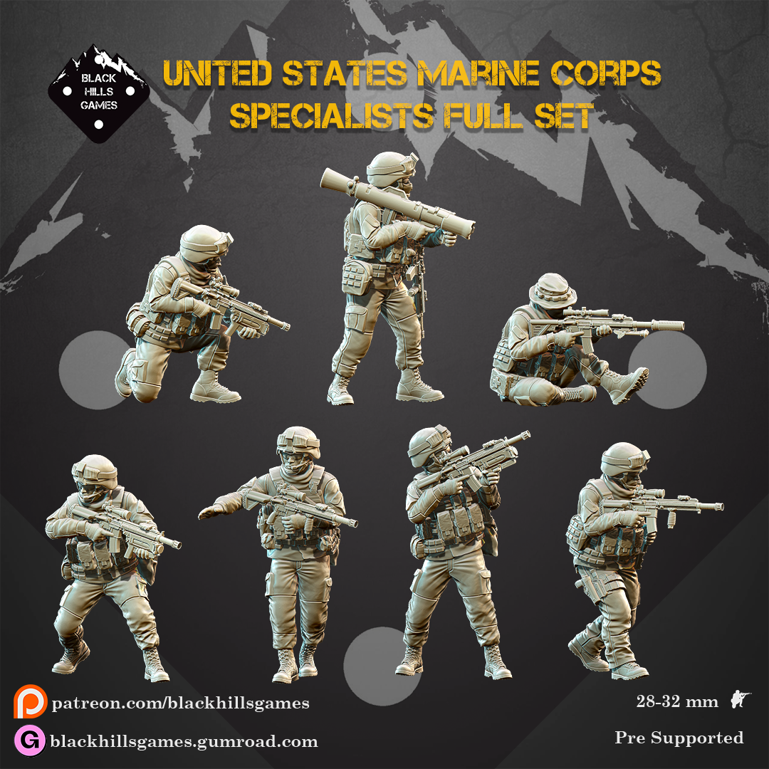 Black Hills Games - United States Marine Corps Specialists (Full Set)